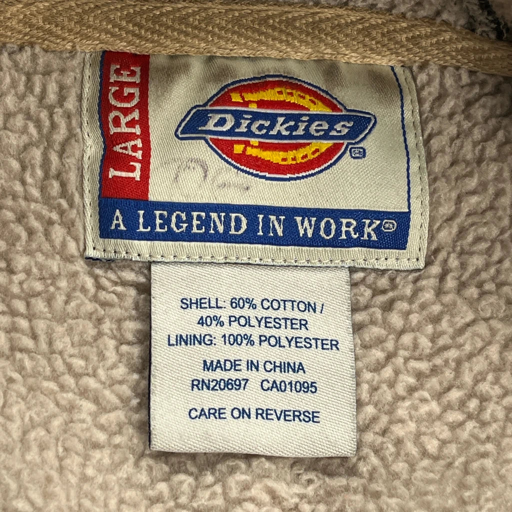Dickies Sherpa Lined Hoodie - Large Black Cotton Blend - Image 3