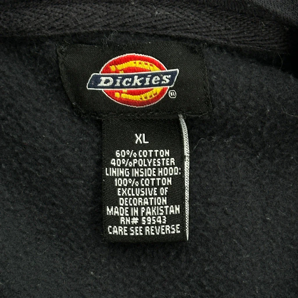 Dickies Hoodie - XL Black Cotton Blend - Image 3