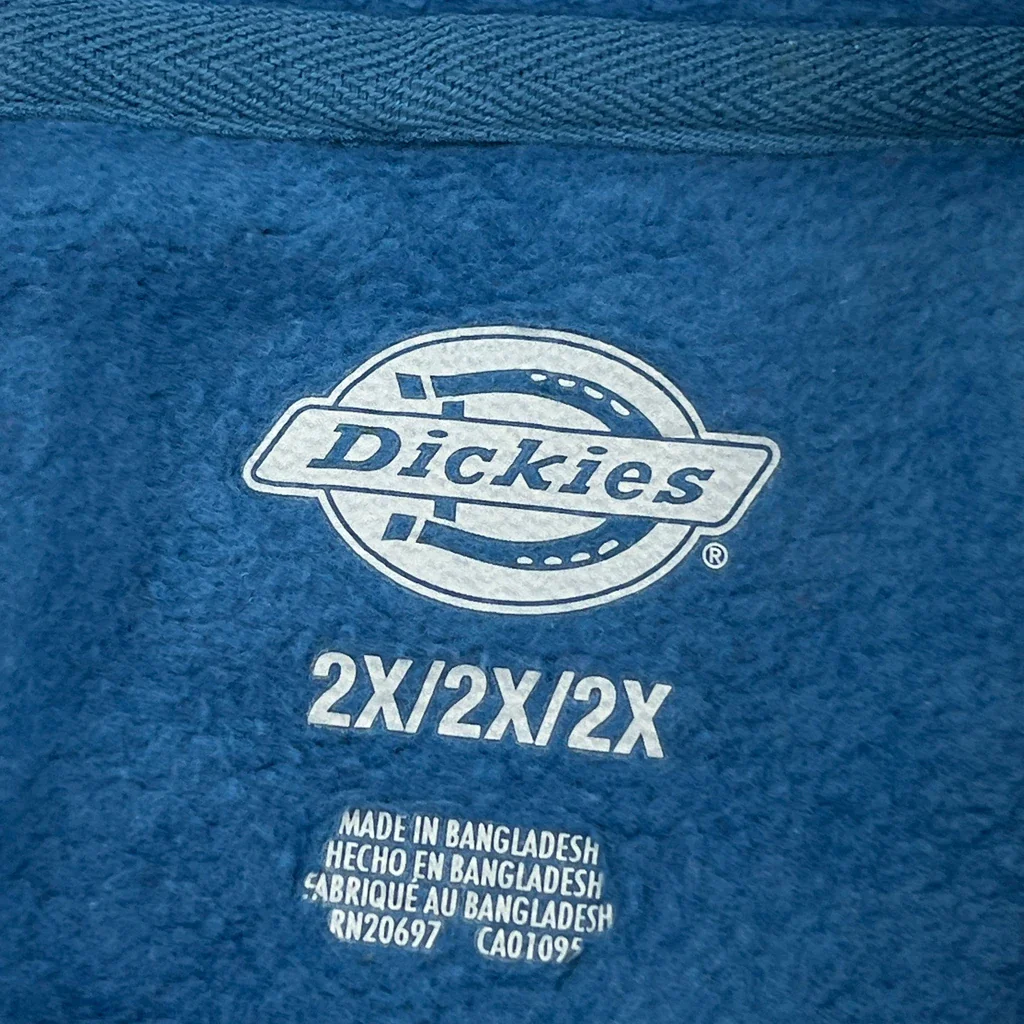Dickies Hoodie - 2XL Blue Cotton - Image 3