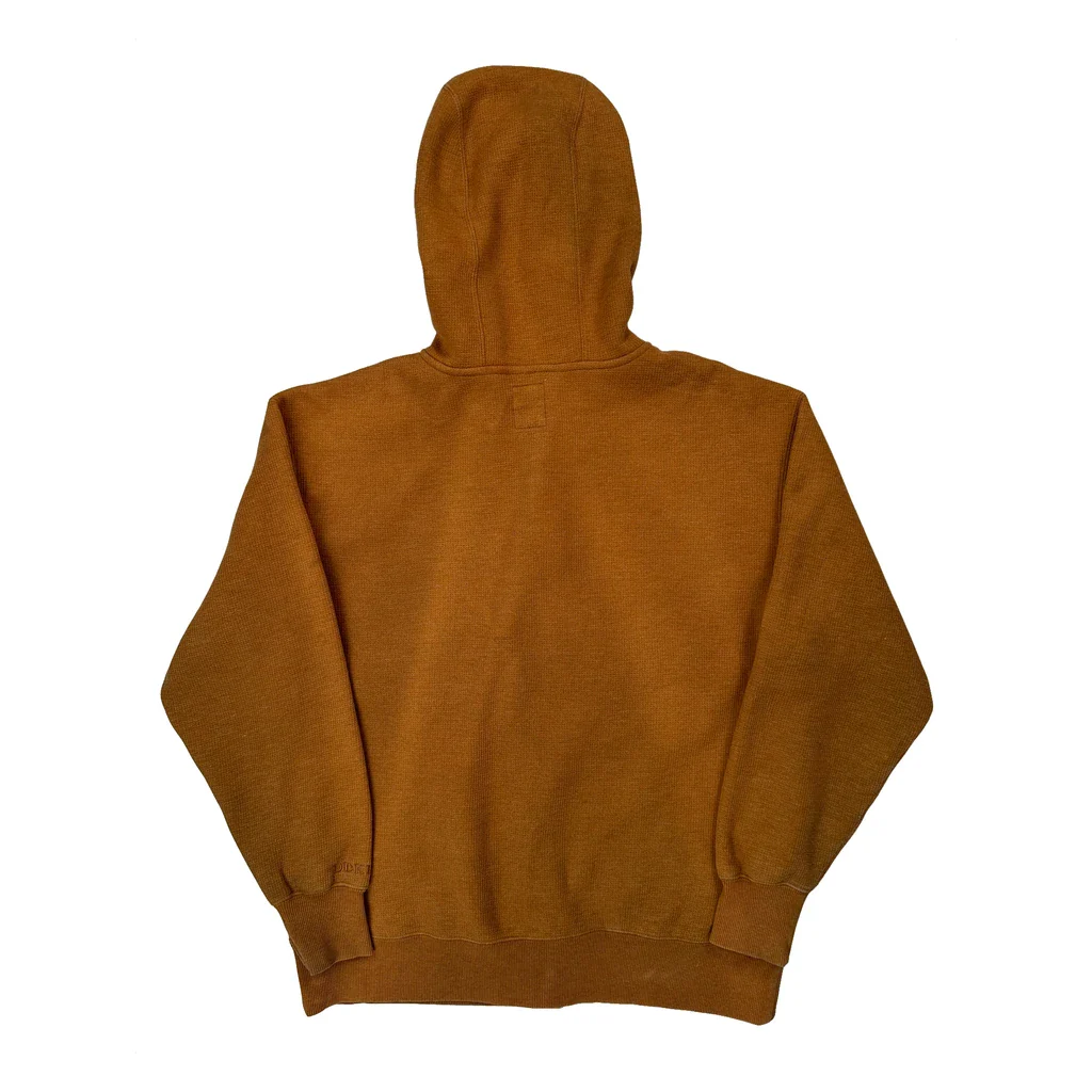 Dickies Sherpa Lined Hoodie - Large Brown Cotton Blend - Image 2