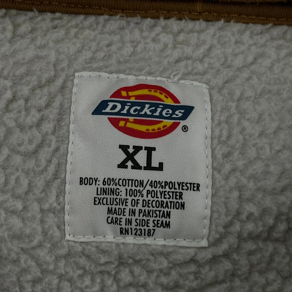Dickies Hoodie - XL Brown Cotton Blend - Image 3