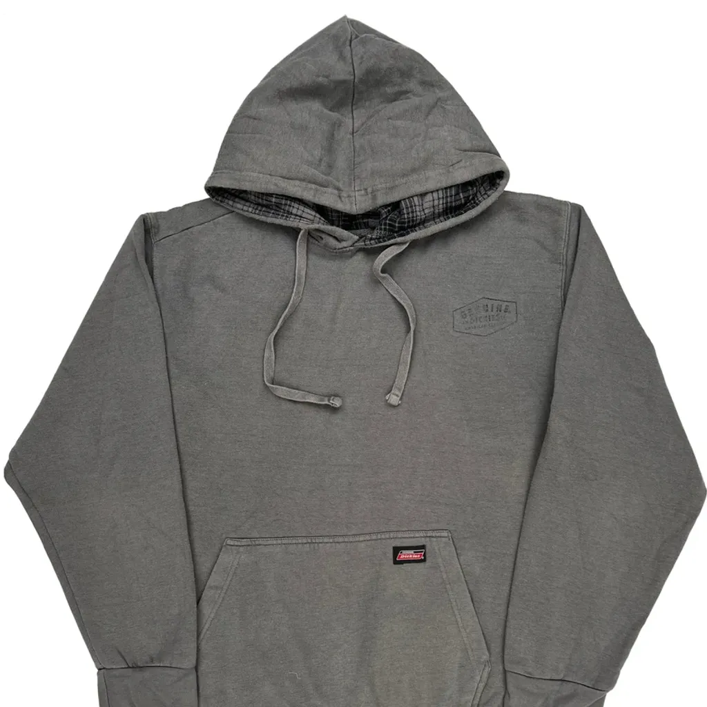 Dickies Hoodie - Large Gray Cotton Blend - Image 4