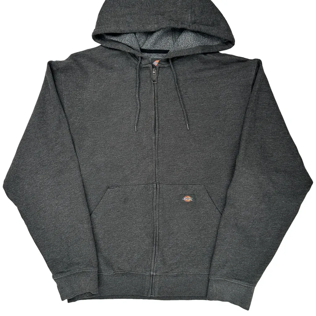 Dickies Hoodie - Large Gray Cotton Blend - Image 4