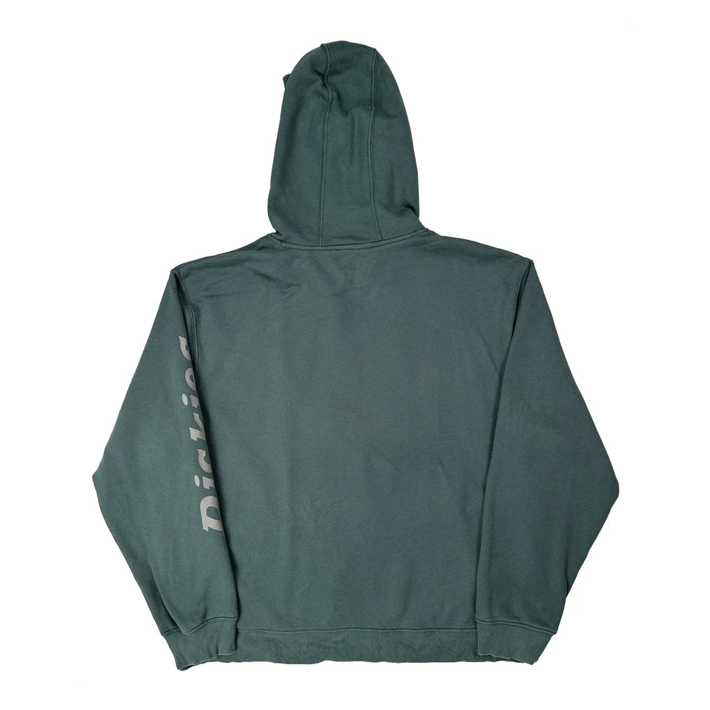 Dickies Hoodie - 2XL Green Cotton - Image 2