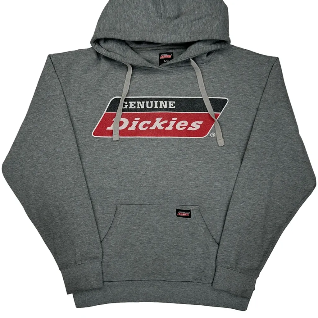 Dickies Hoodie - Large Grey Polyester Blend - Image 4