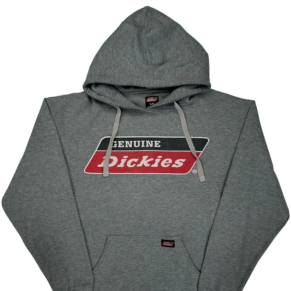 Dickies Hoodie - Large Grey Polyester Blend - Image 5