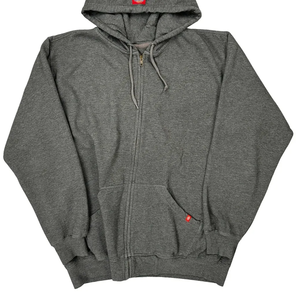 Dickies Hoodie - XL Grey Cotton Blend - Image 4