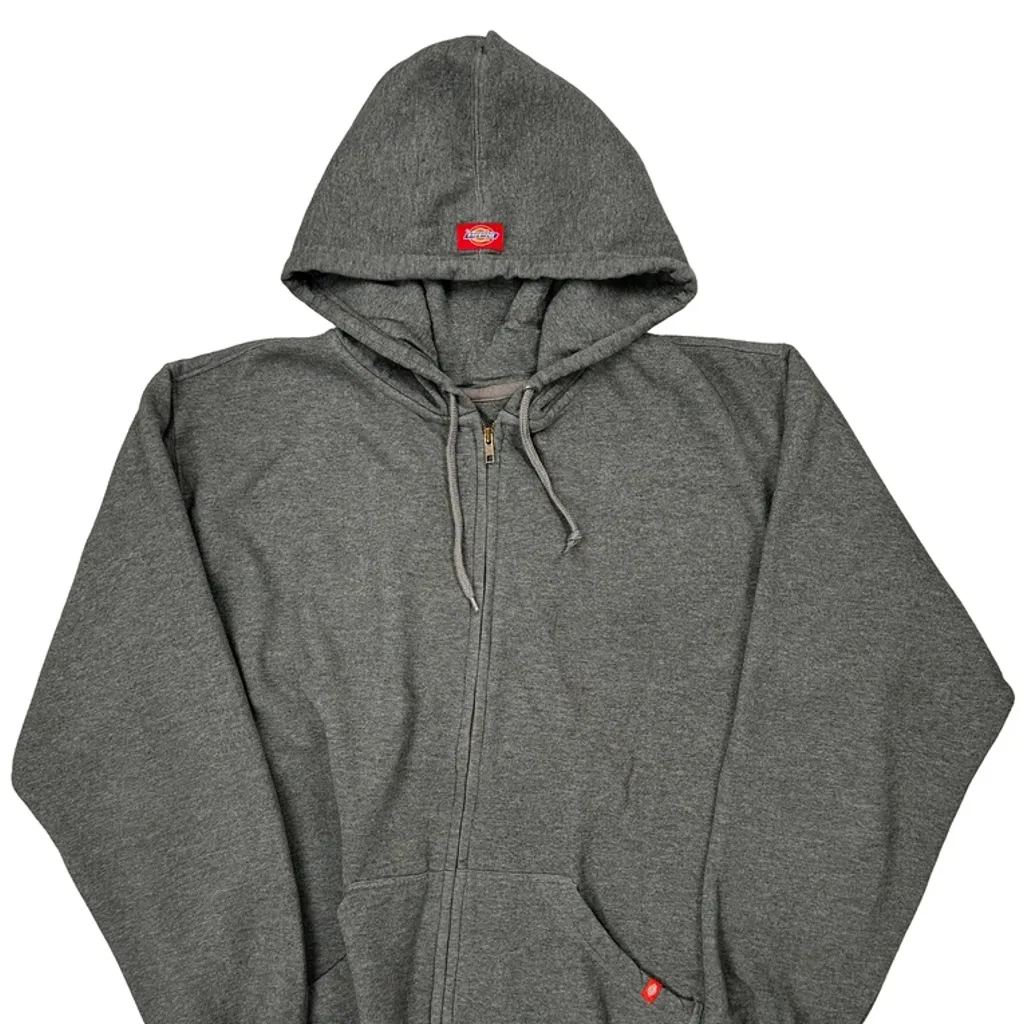 Dickies Hoodie - XL Grey Cotton Blend - Image 5
