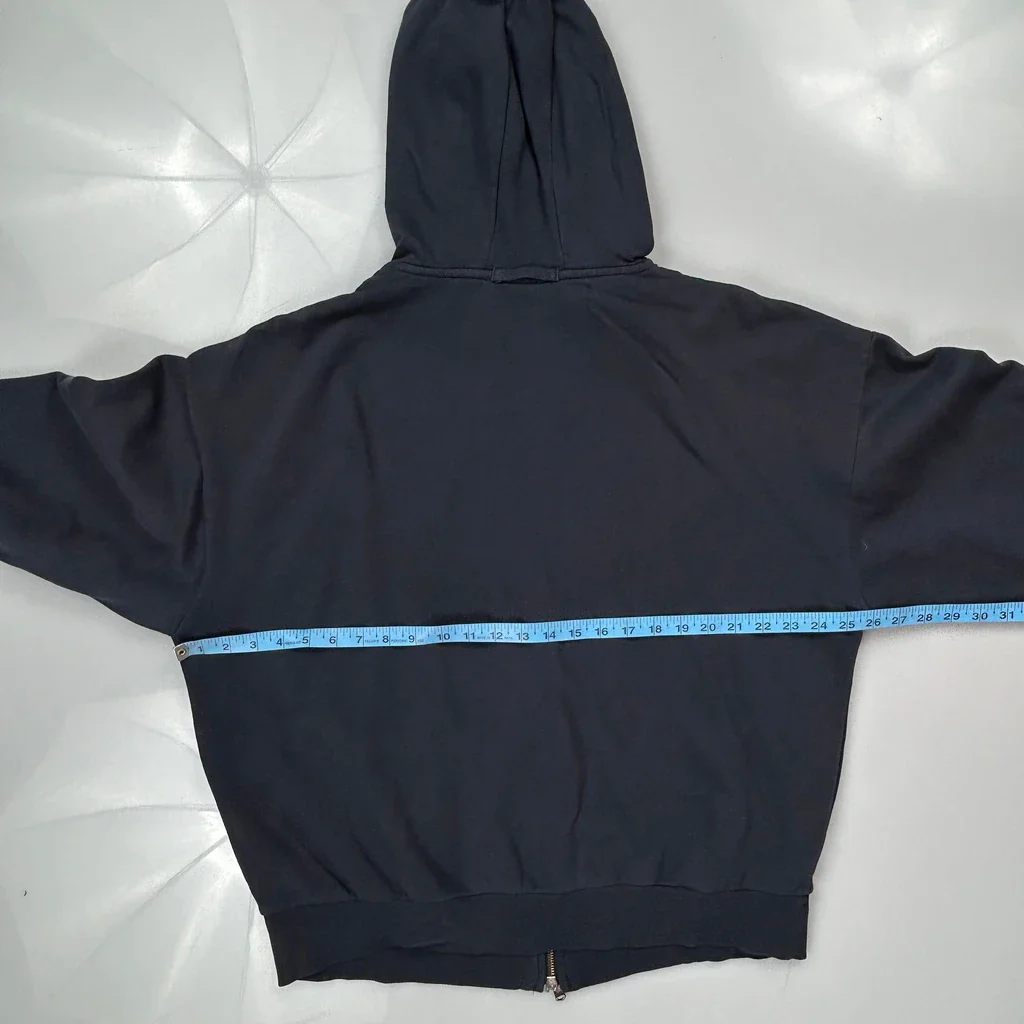 Dickies Full Zip Hoodie - Large Navy Cotton - Image 3