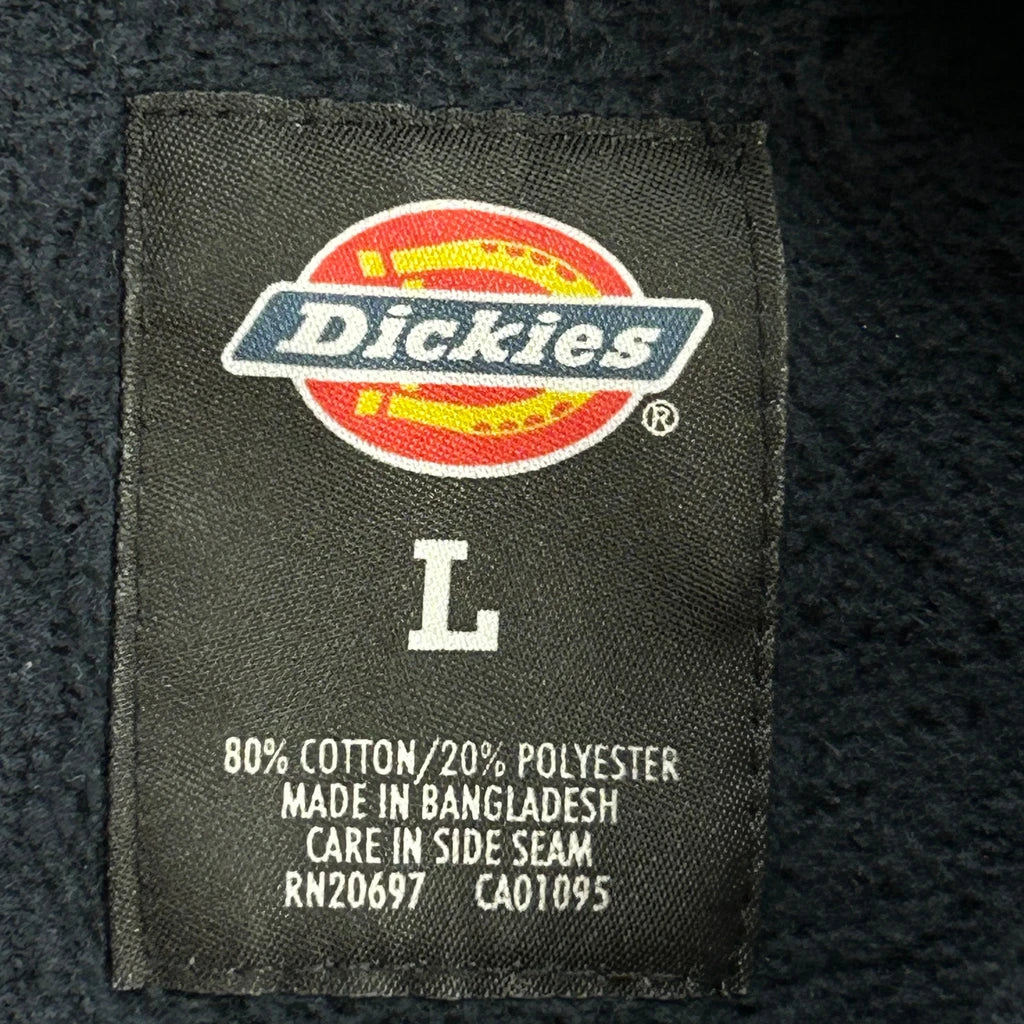 Dickies Hoodie - Large Navy Cotton Blend - Image 3