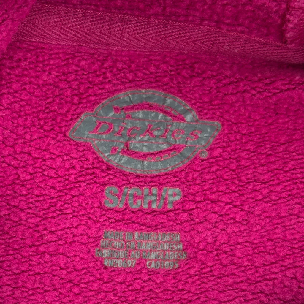 Dickies Hoodie - Small Pink Cotton - Image 3