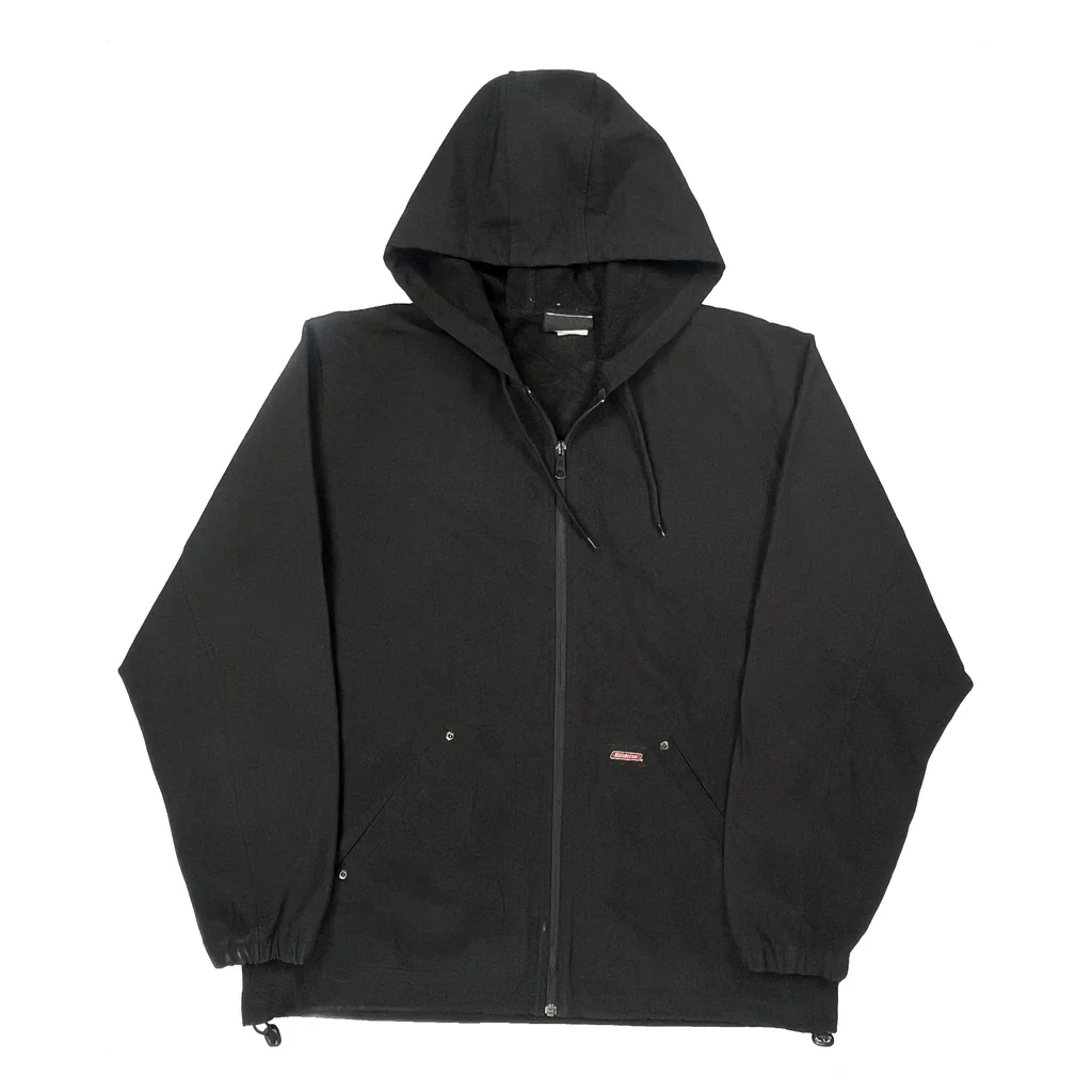 Dickies Workwear Jacket - Large Black Cotton Blend