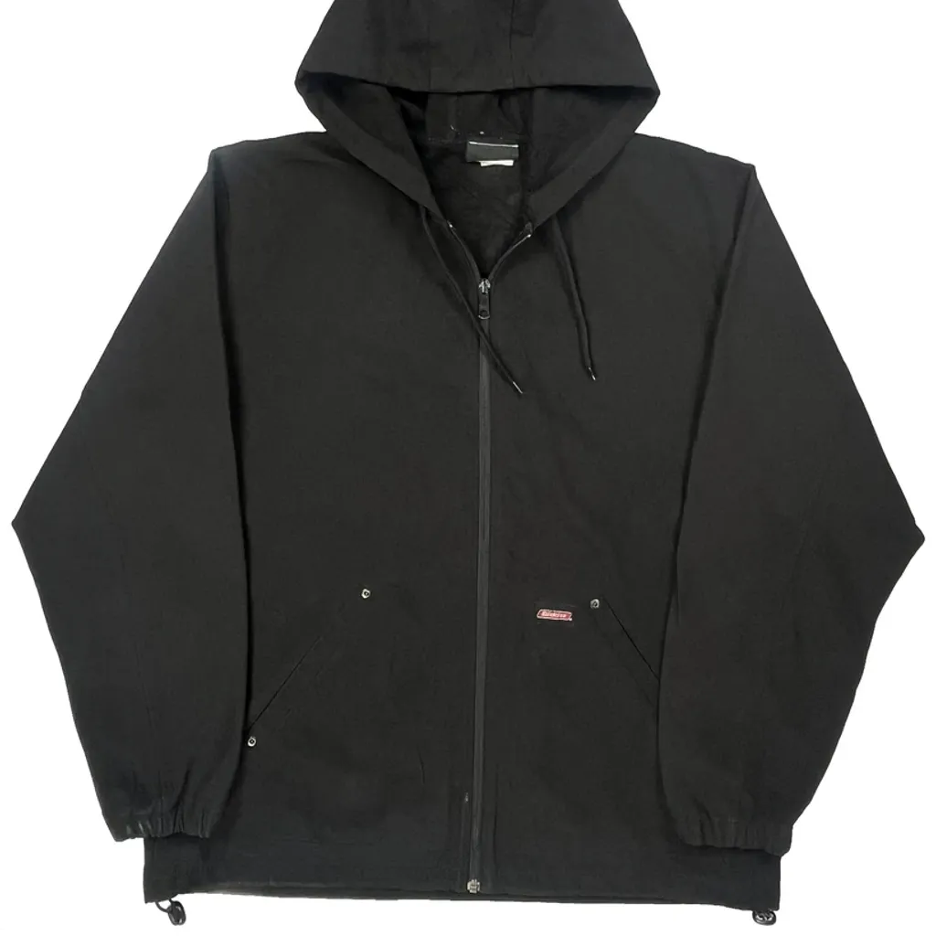 Dickies Workwear Jacket - Large Black Cotton Blend - Image 5