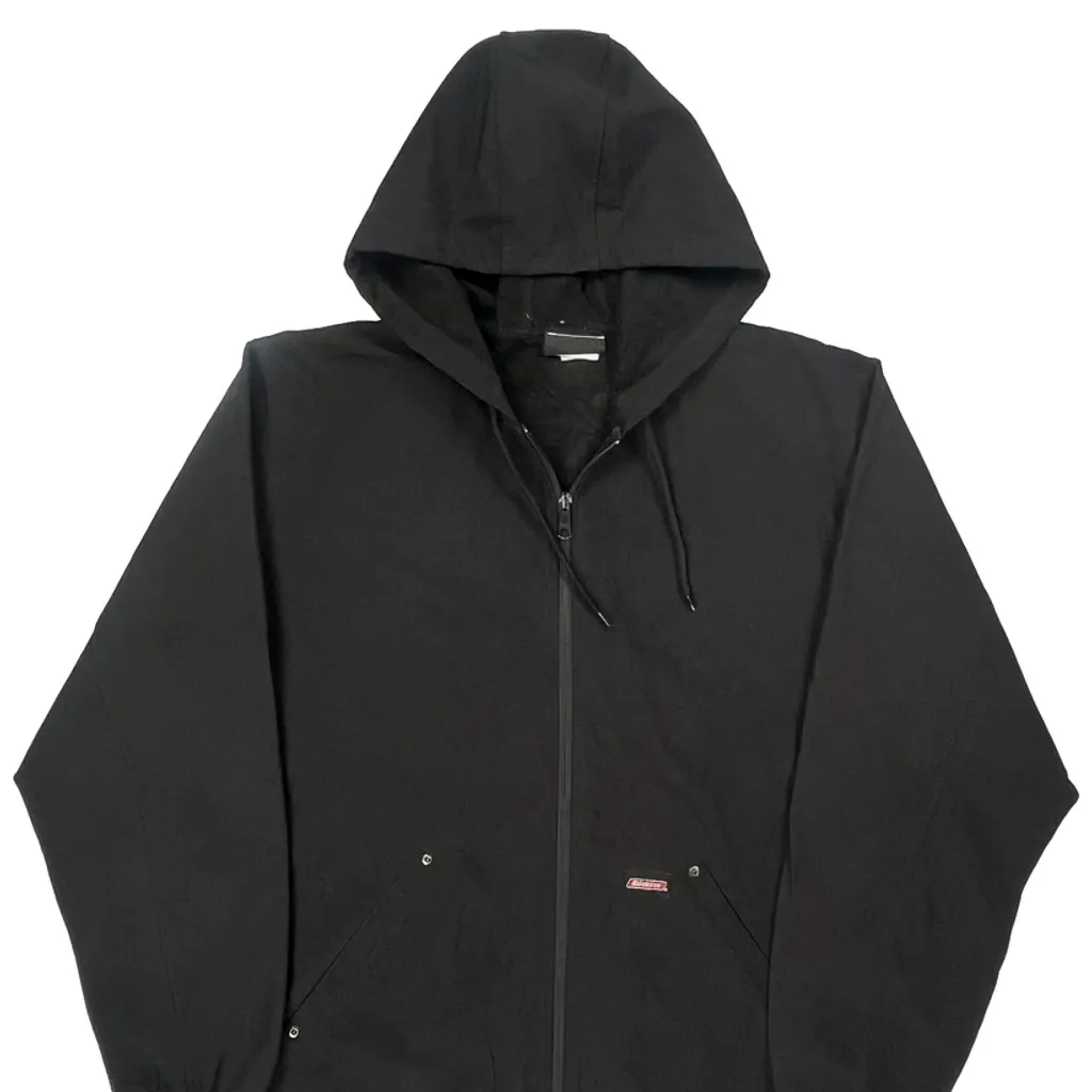 Dickies Workwear Jacket - Large Black Cotton Blend - Image 6