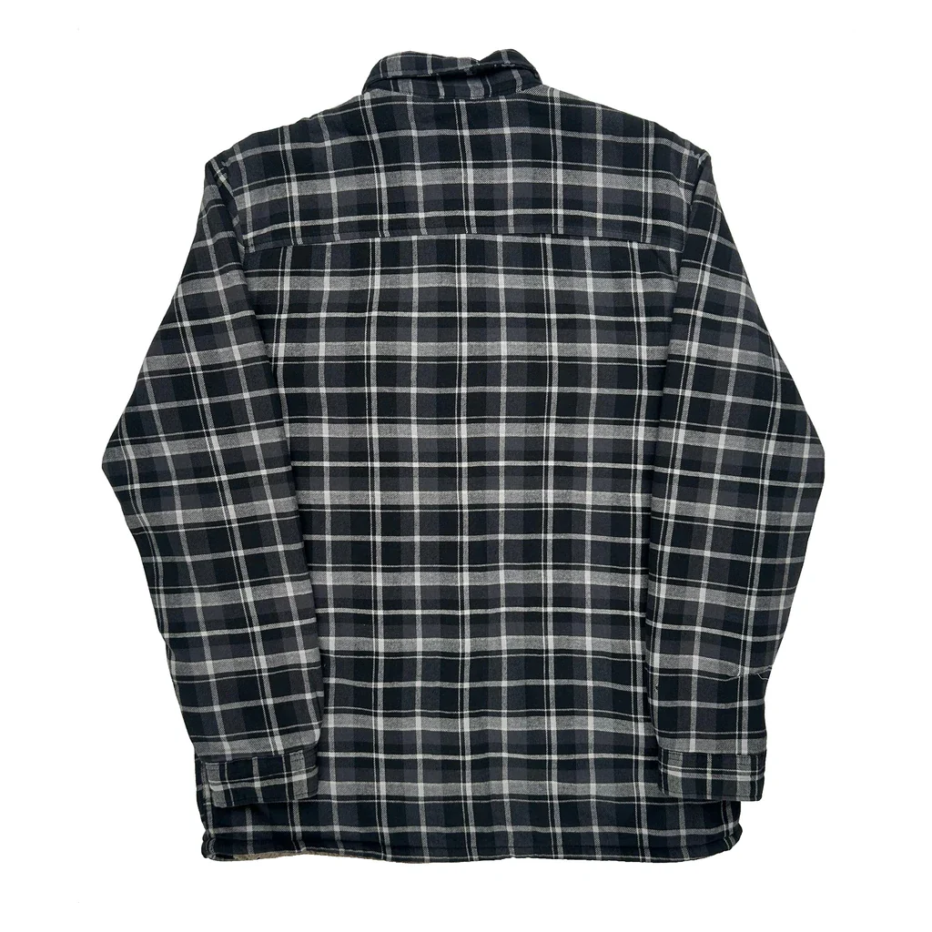 Dickies Checked Jacket - Medium Black Cotton - Image 2