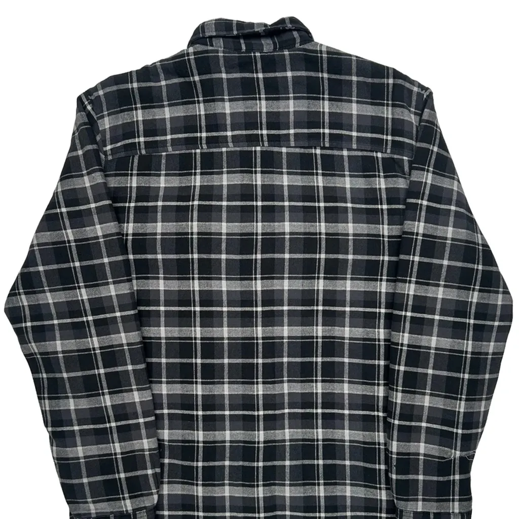 Dickies Checked Jacket - Medium Black Cotton - Image 6