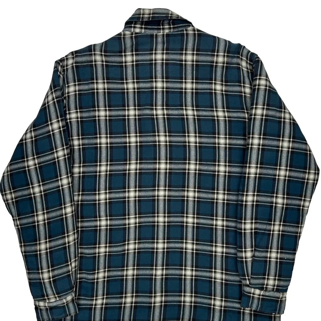 Dickies Checked Jacket - Large Blue Cotton - Image 7