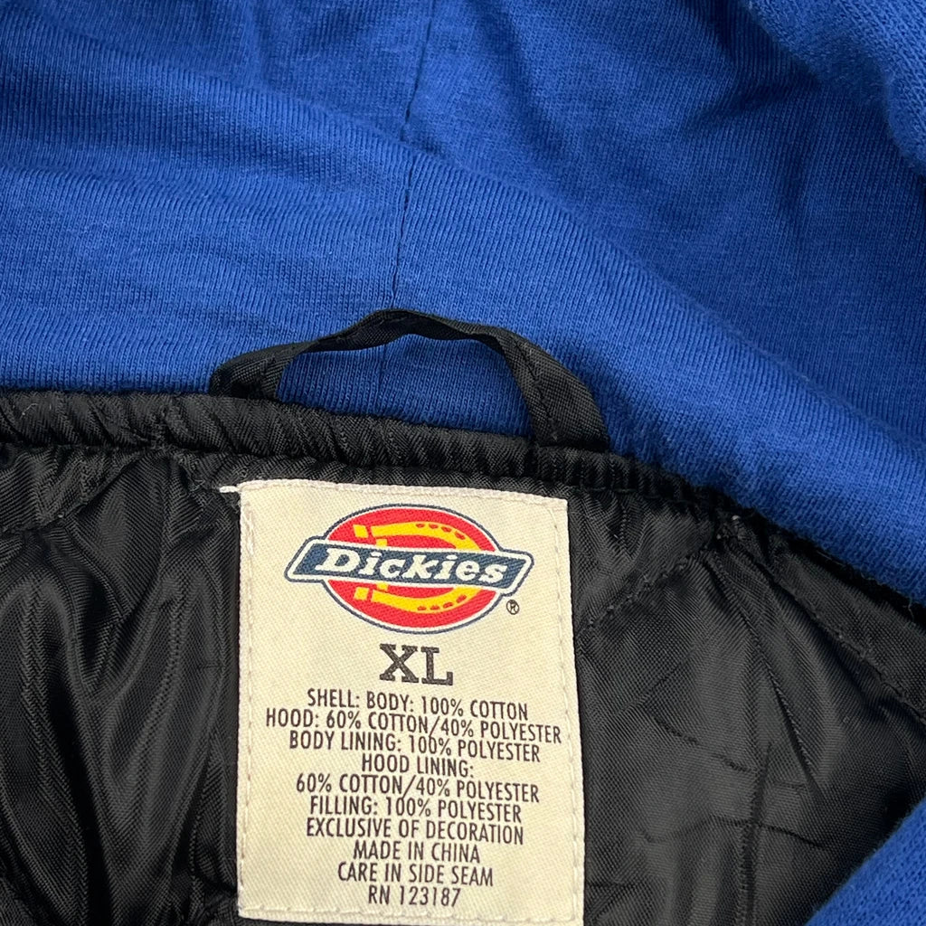 Dickies Checked Shirt Jacket - XL Blue Cotton - Image 3
