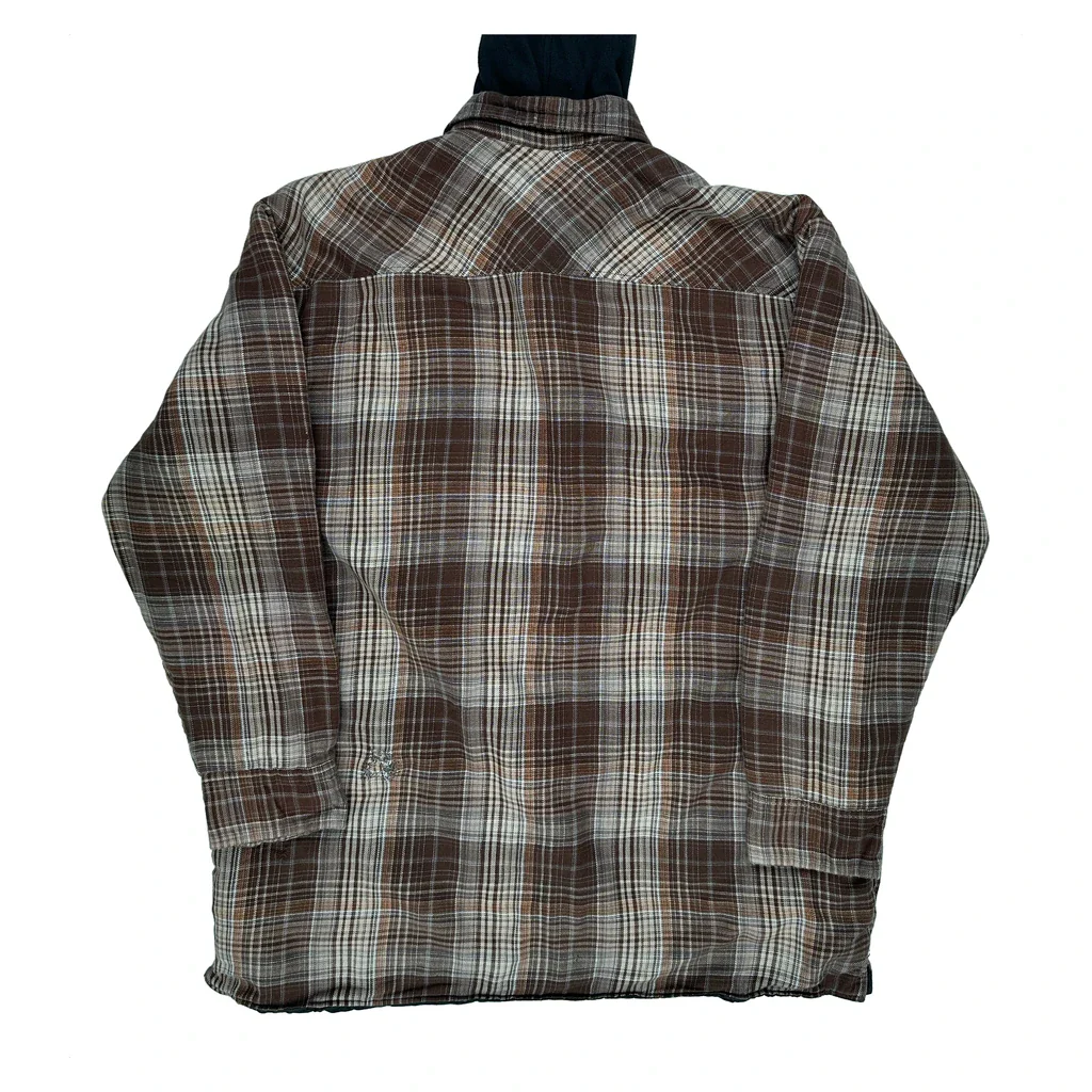Dickies Checked Shirt Jacket - Large Brown Cotton - Image 2