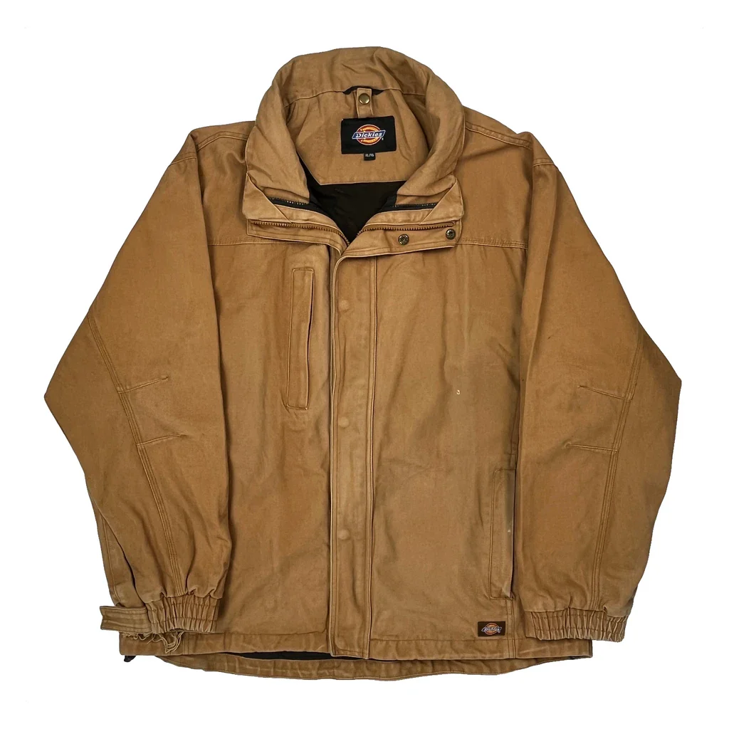 Dickies Workwear Jacket - XL Brown Cotton