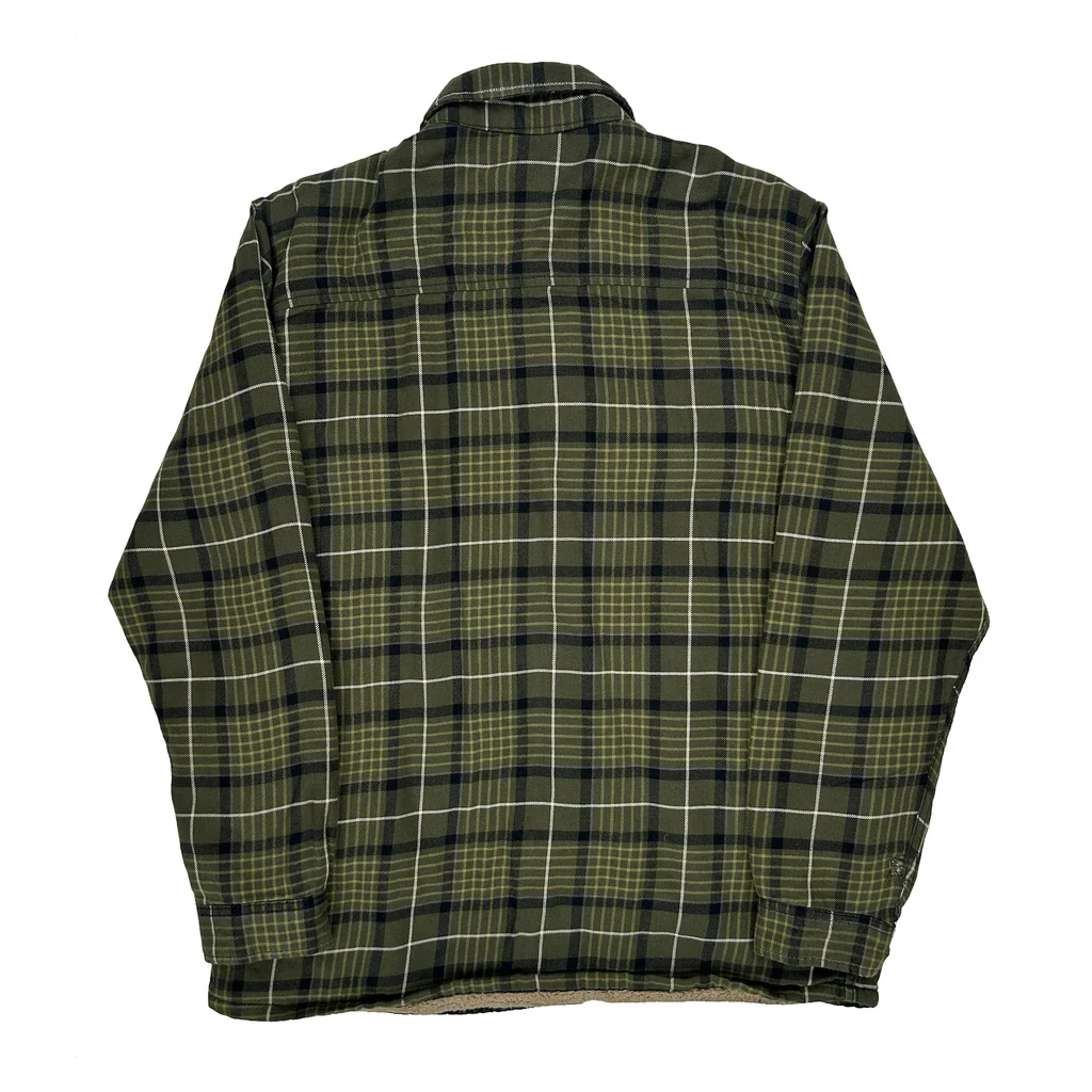 Dickies Checked Jacket - Large Green Cotton - Image 2