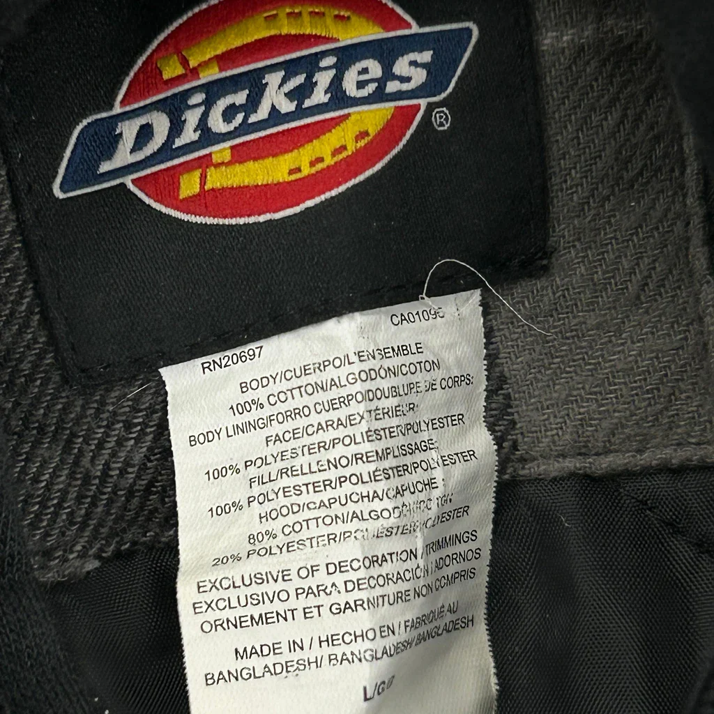 Dickies Checked Jacket - Large Grey Cotton - Image 3