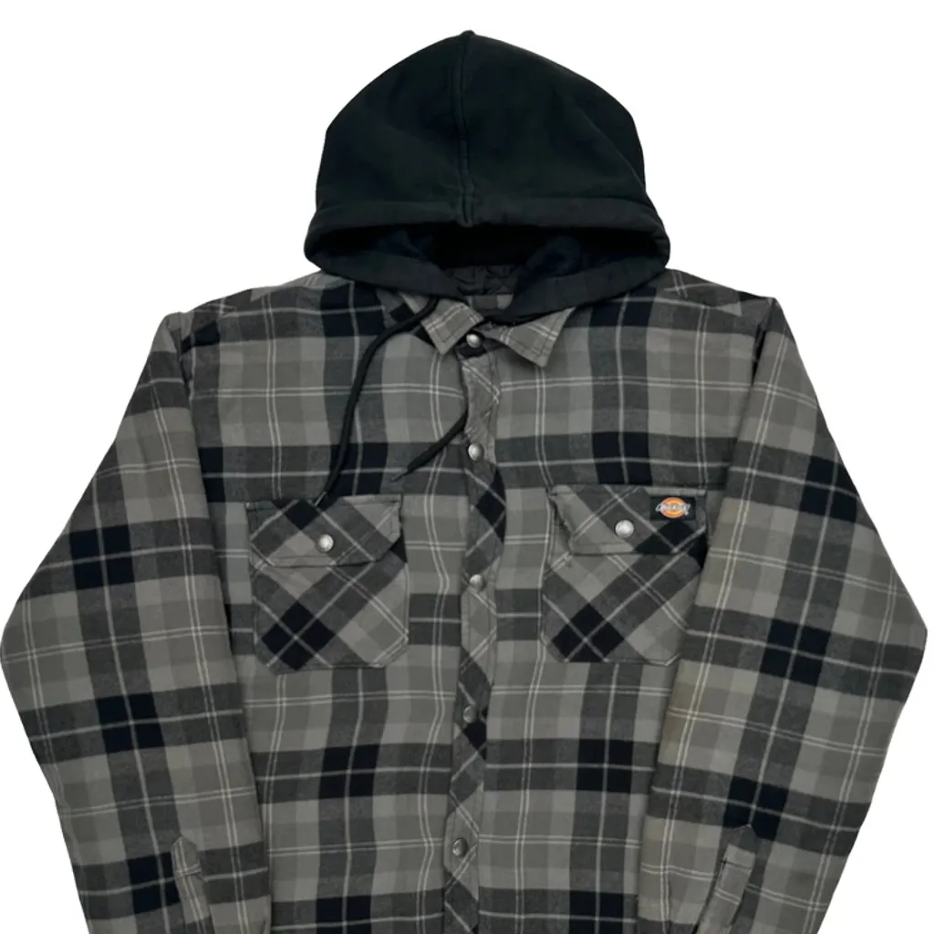 Dickies Checked Jacket - Large Grey Cotton - Image 4