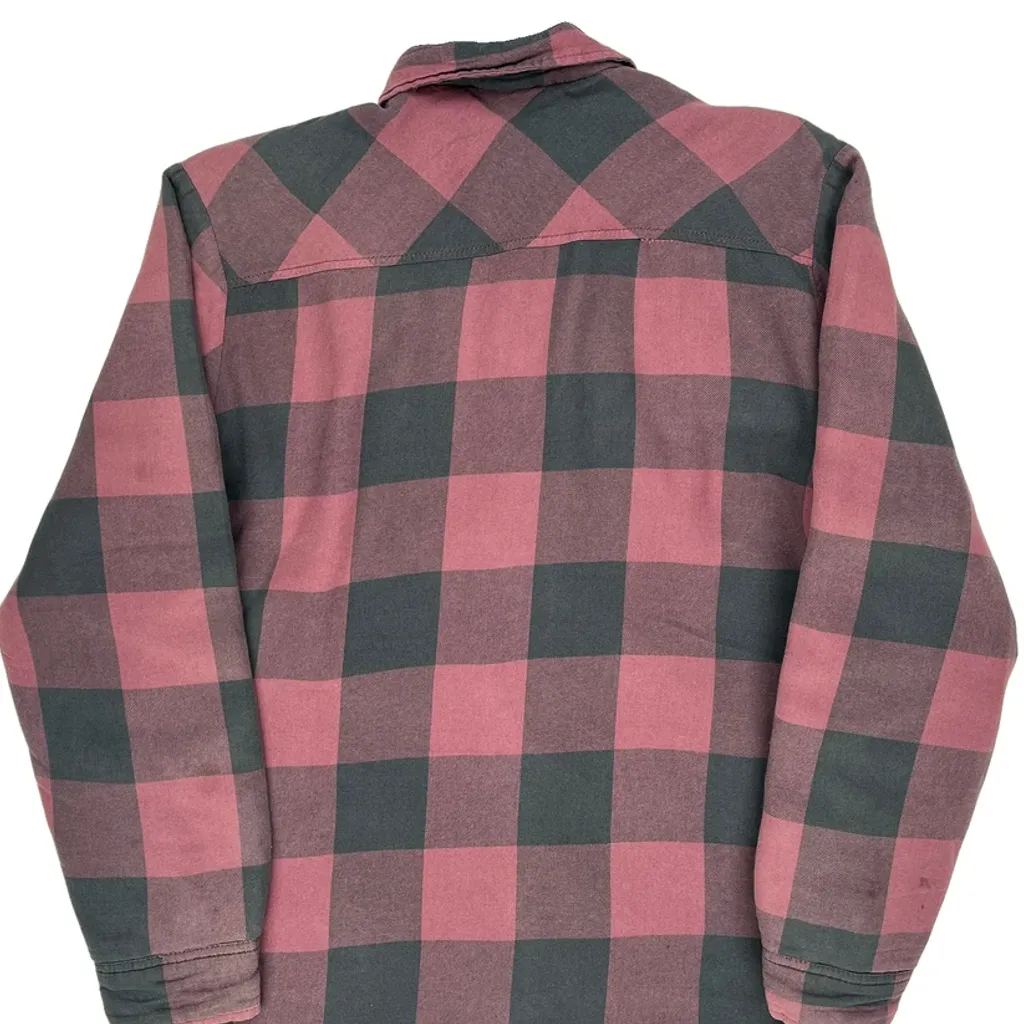 Dickies Checked Shirt Jacket - Large Grey Cotton - Image 8