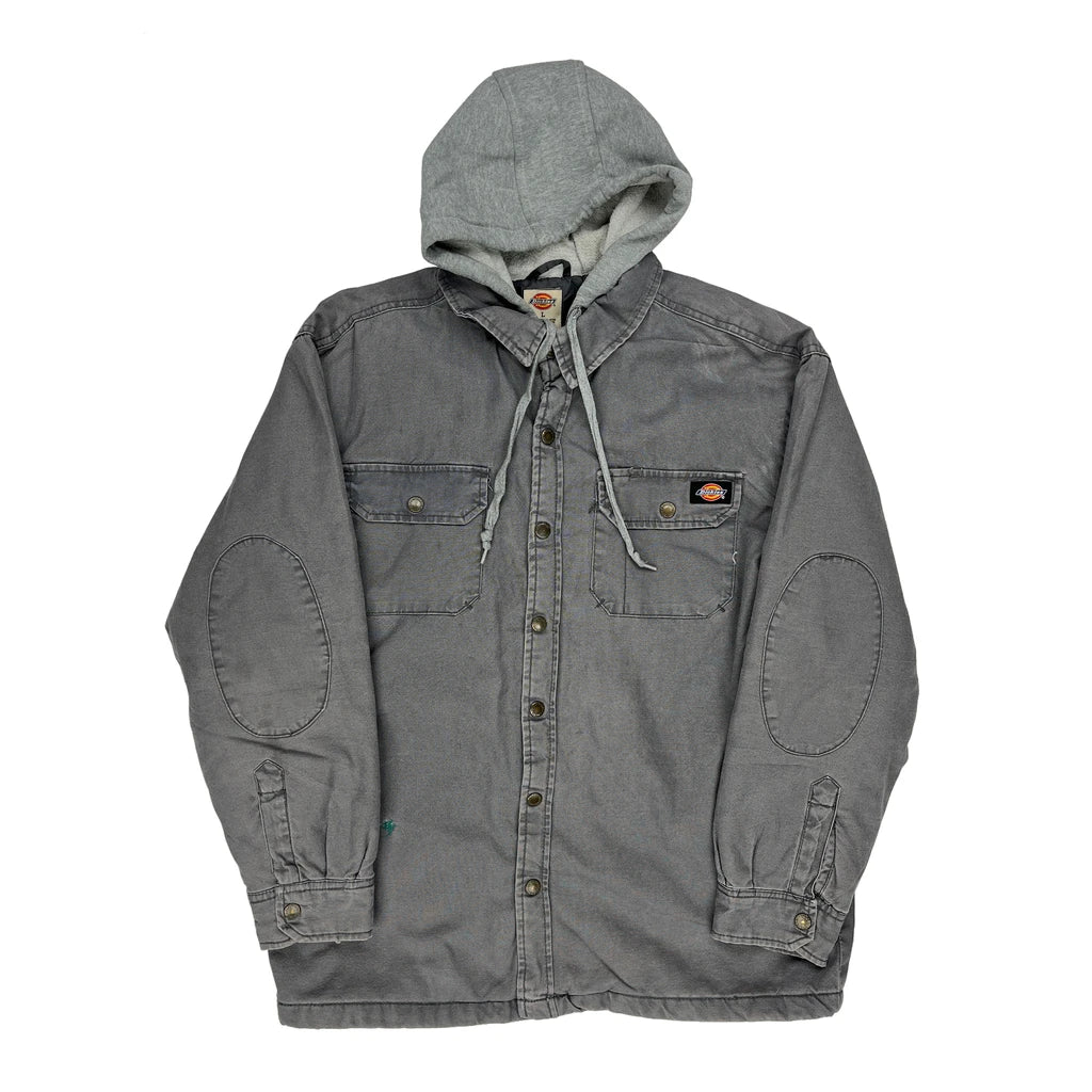 Dickies Shirt Jacket - Large Grey Cotton