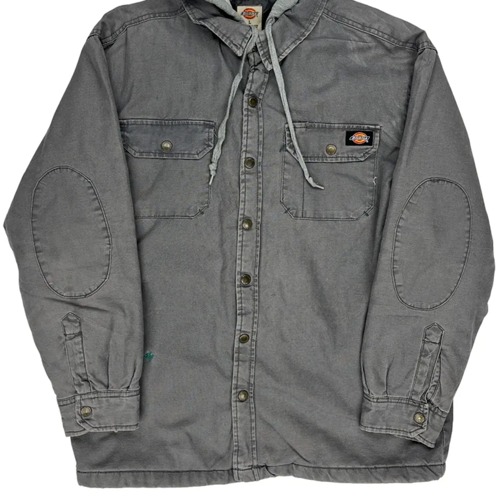 Dickies Shirt Jacket - Large Grey Cotton - Image 5