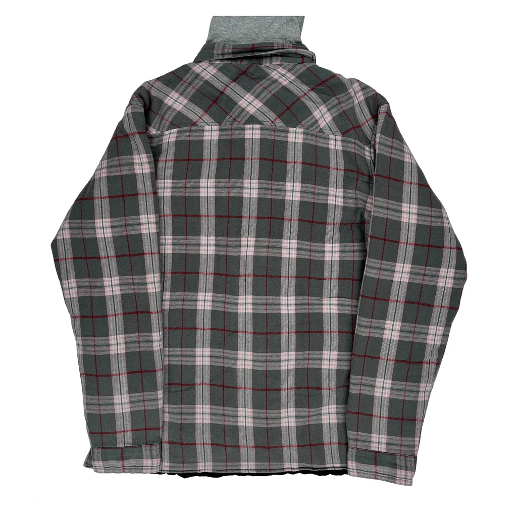 Dickies Checked Shirt Jacket - Large Grey Cotton - Image 2