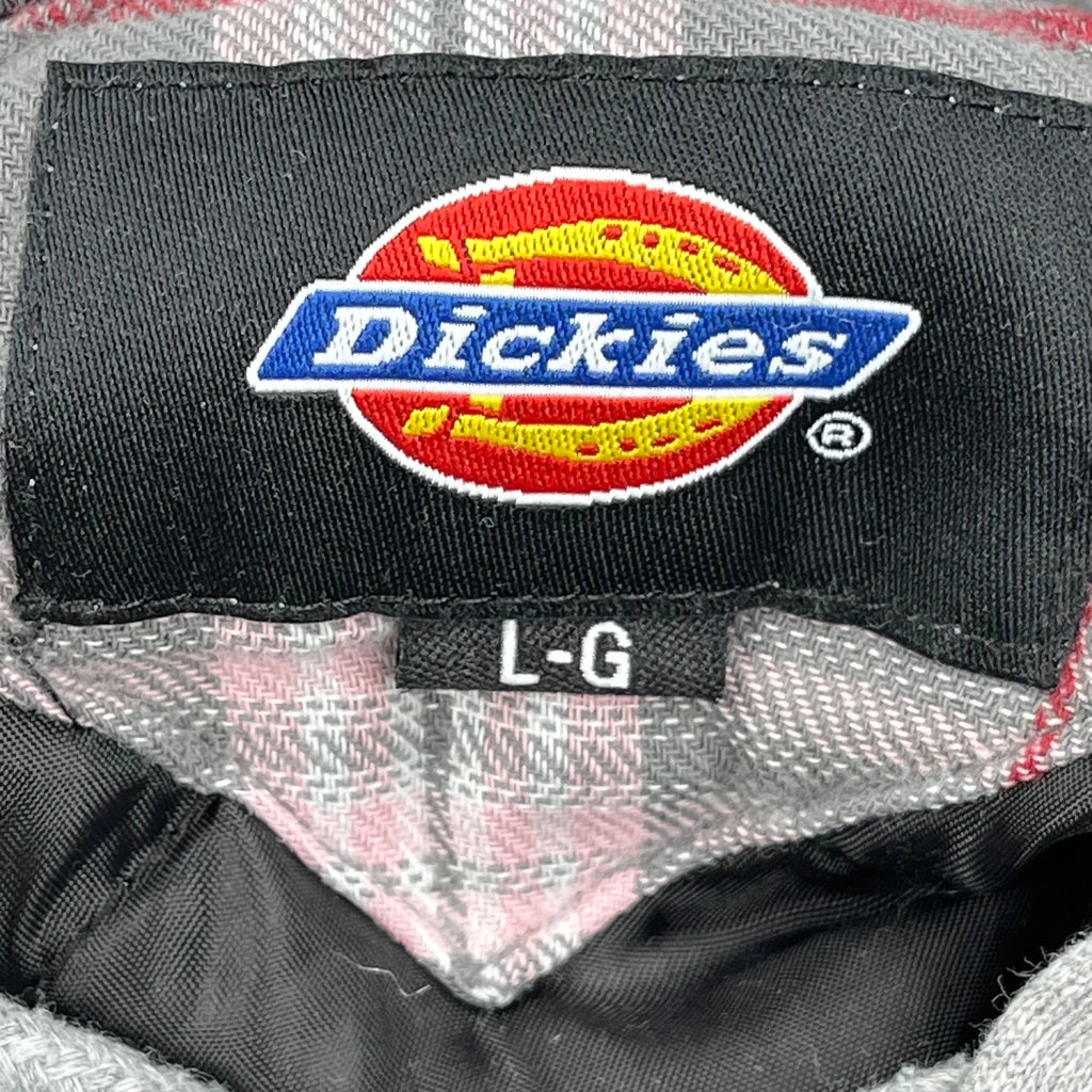 Dickies Checked Shirt Jacket - Large Grey Cotton - Image 3