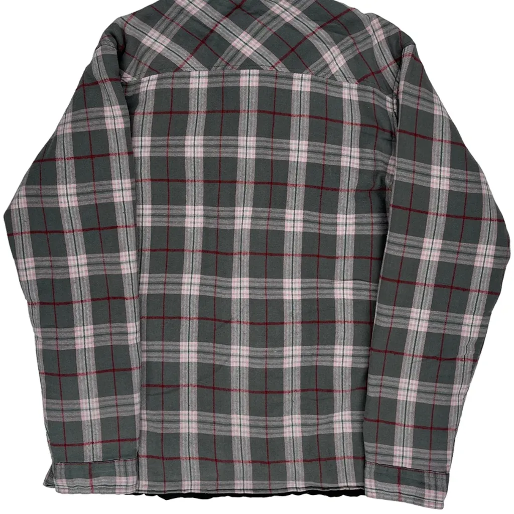 Dickies Checked Shirt Jacket - Large Grey Cotton - Image 8