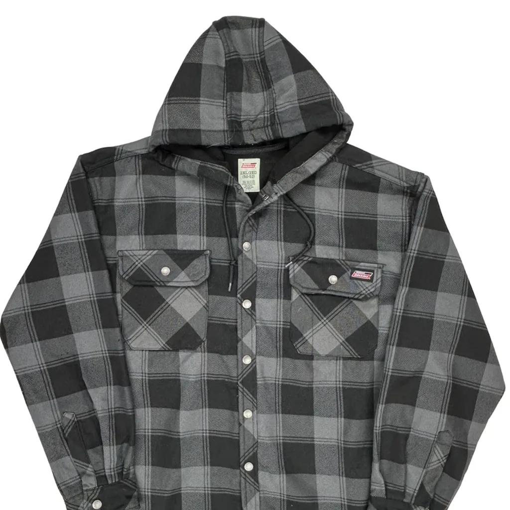 Dickies Checked Jacket - 2XL Grey Polyester - Image 5