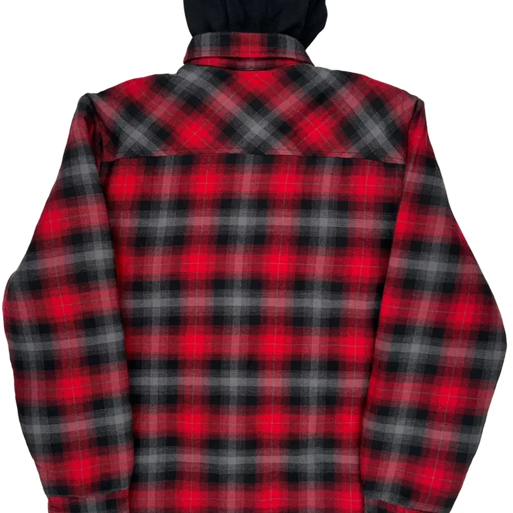 Dickies Checked Shirt Jacket - Large Red Cotton - Image 6