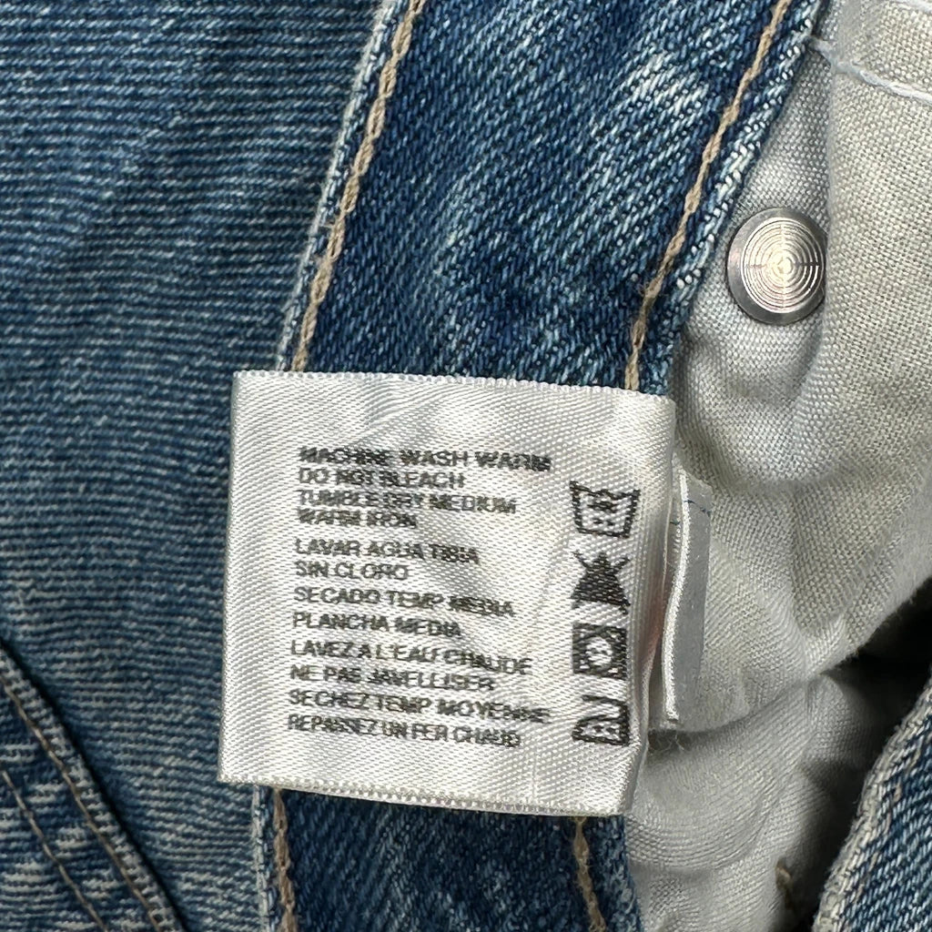 Dickies Double Knee Jeans - 36W 34L Blue Denim - Image 6