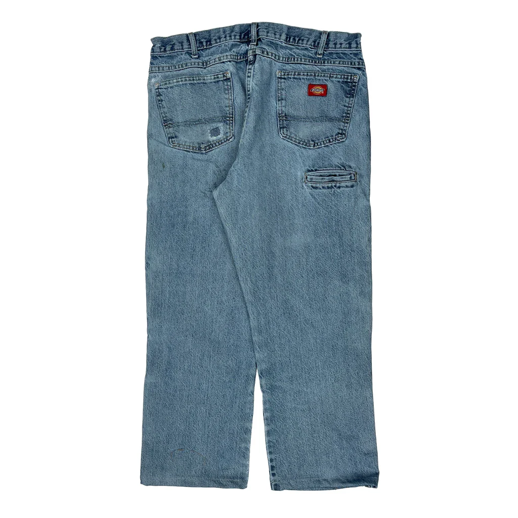 Dickies Double Knee Jeans - 36W 28L Light Wash Denim