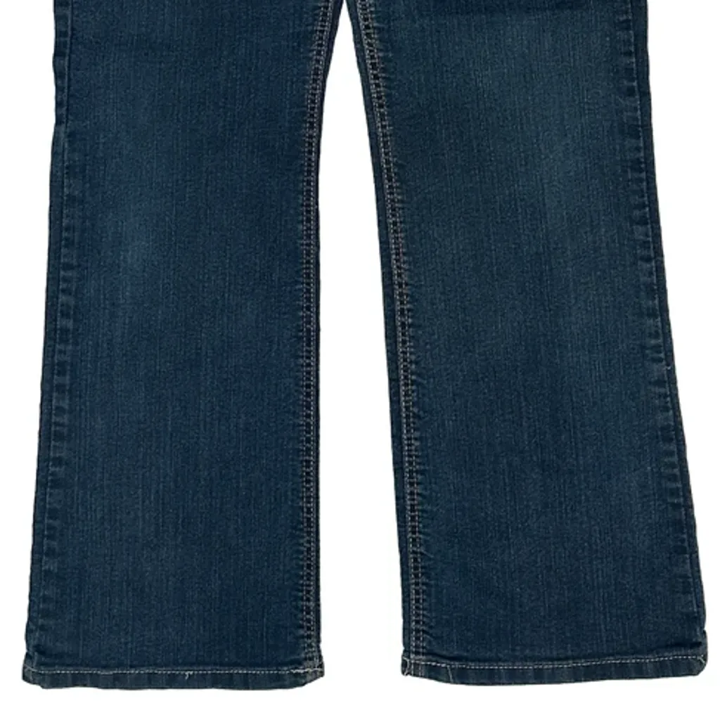 Dickies Boot Cut Jeans - 34W UK 12 Blue Cotton Blend - Image 11