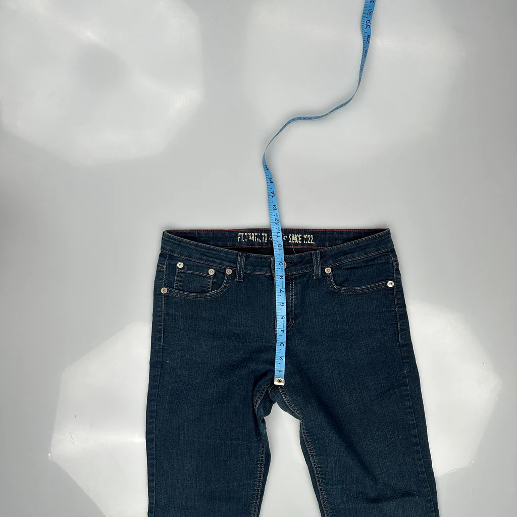 Dickies Boot Cut Jeans - 34W UK 12 Blue Cotton Blend - Image 4