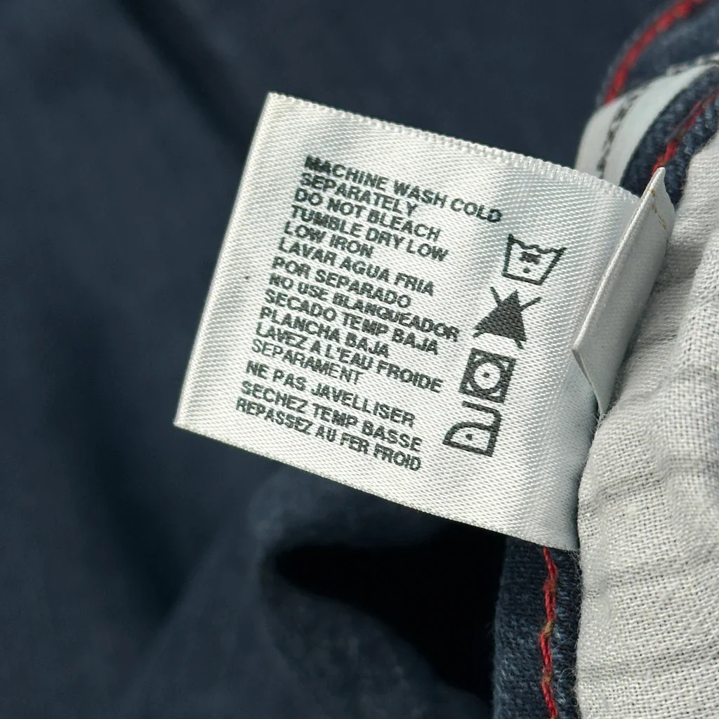Dickies Boot Cut Jeans - 34W UK 12 Blue Cotton Blend - Image 8