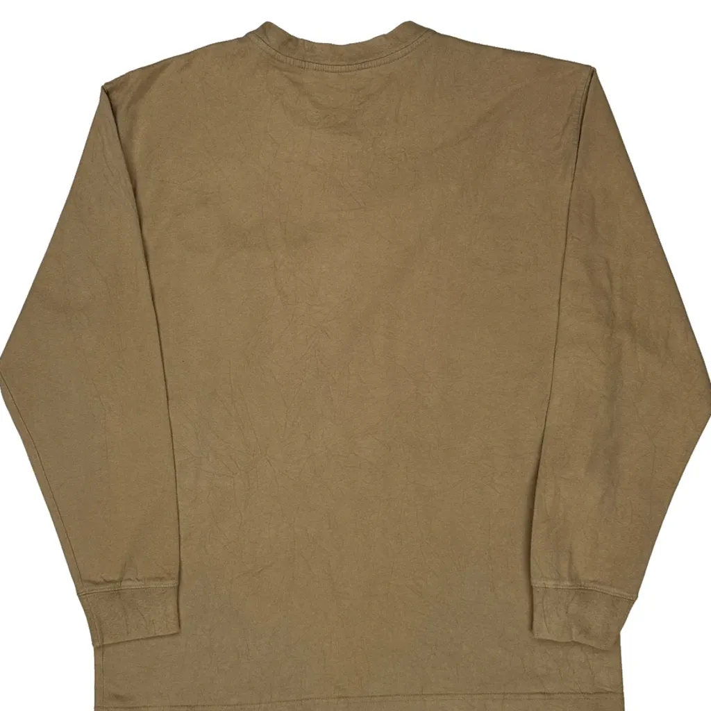 Dickies Long Sleeve T-Shirt - Large Beige Cotton - Image 6