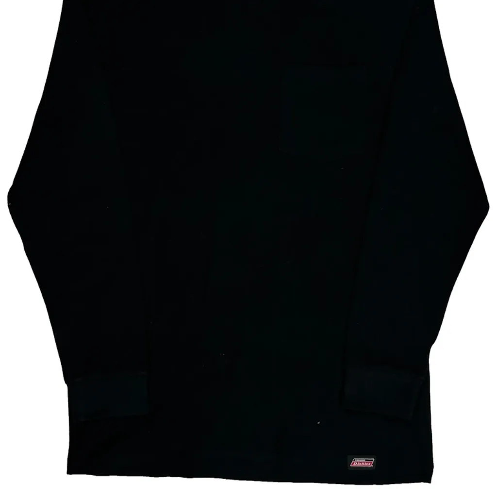 Dickies Long Sleeve T-Shirt - Medium Black Cotton - Image 4