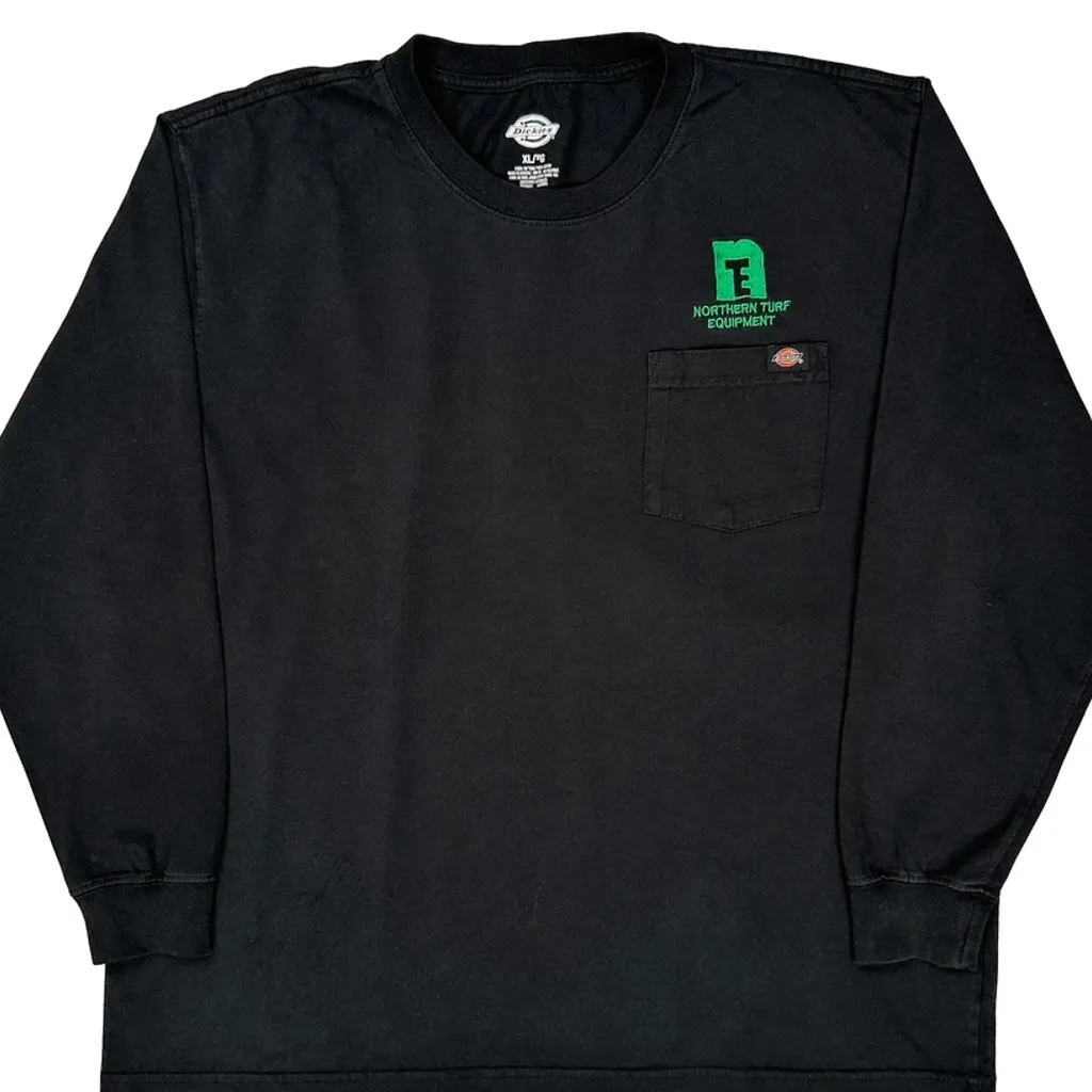 Dickies Long Sleeve T-Shirt - XL Black Cotton - Image 5