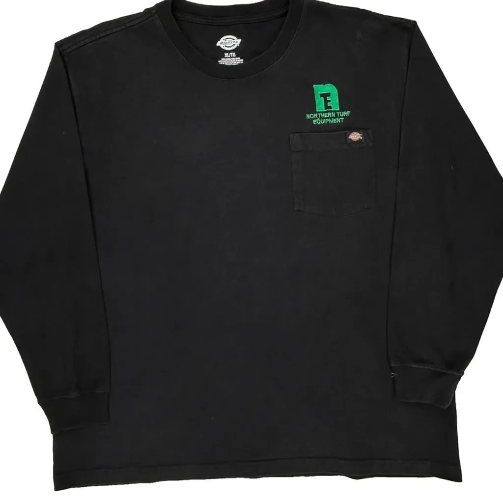 Dickies Long Sleeve T-Shirt - XL Black Cotton - Image 4
