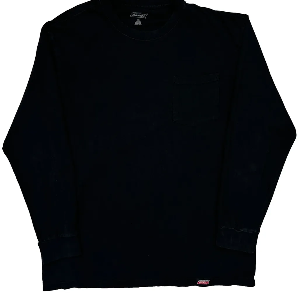 Dickies Long Sleeve T-Shirt - XL Black Cotton - Image 5