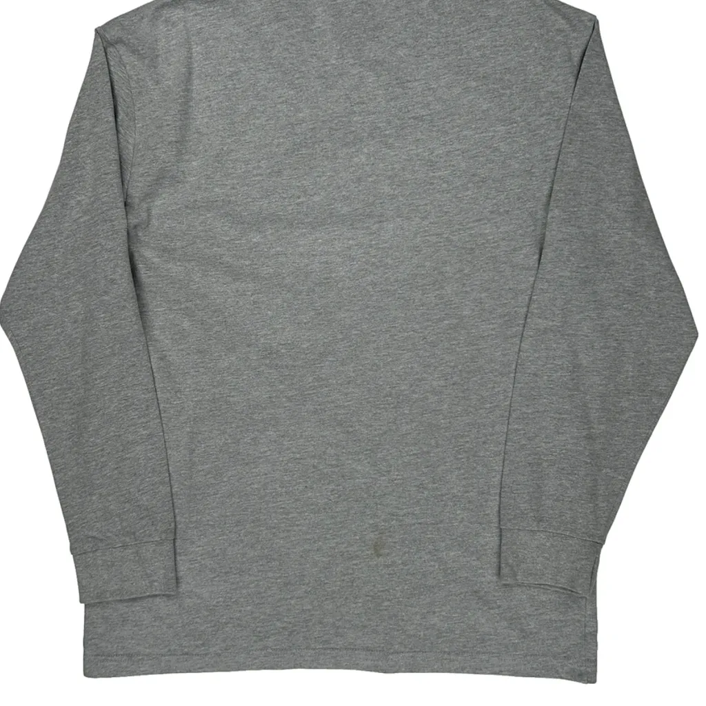 Dickies Long Sleeve T-Shirt - Large Gray Cotton Blend - Image 4