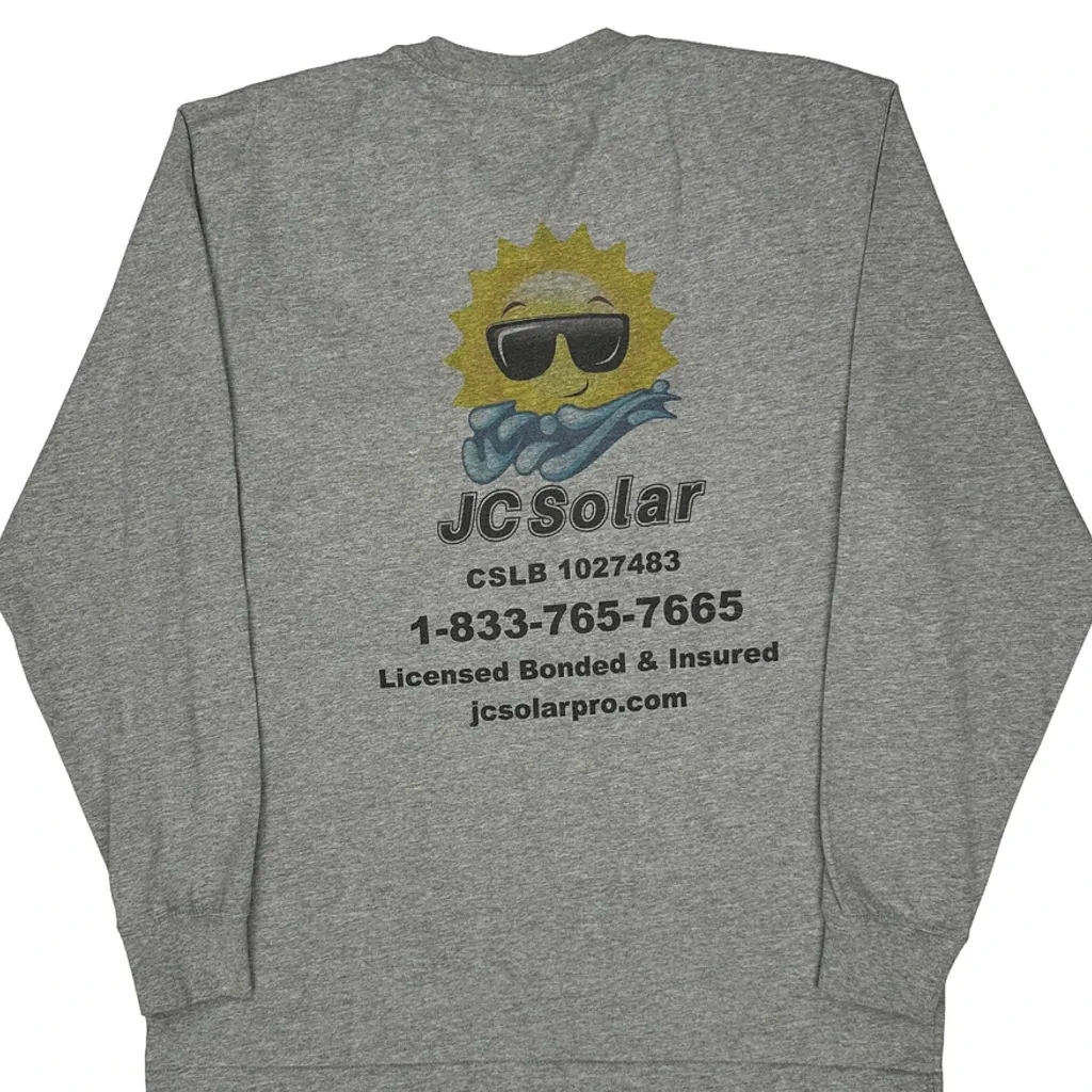Dickies Long Sleeve T-Shirt - Large Grey Cotton Blend - Image 6