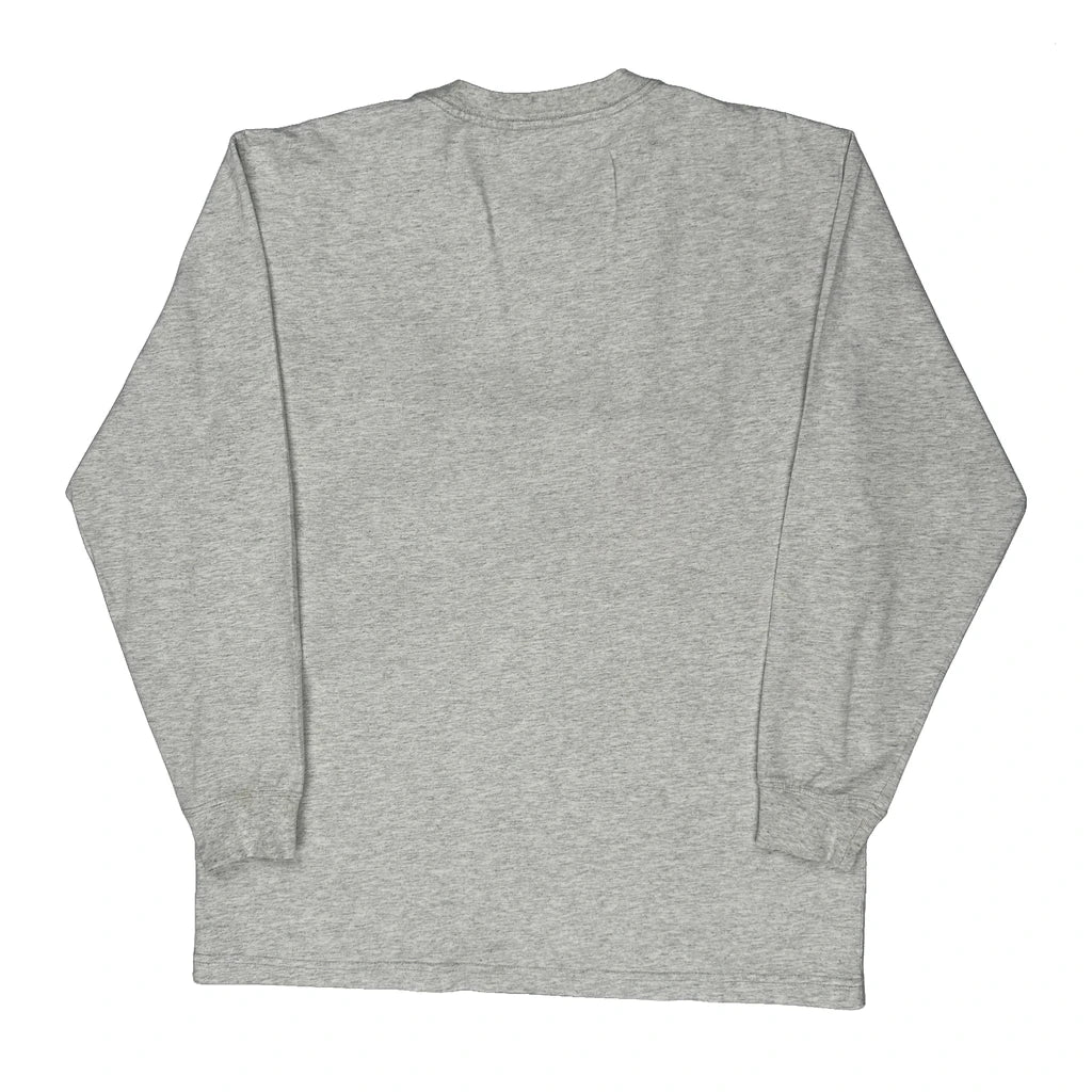 Dickies Long Sleeve T-Shirt - Large Grey Cotton - Image 2