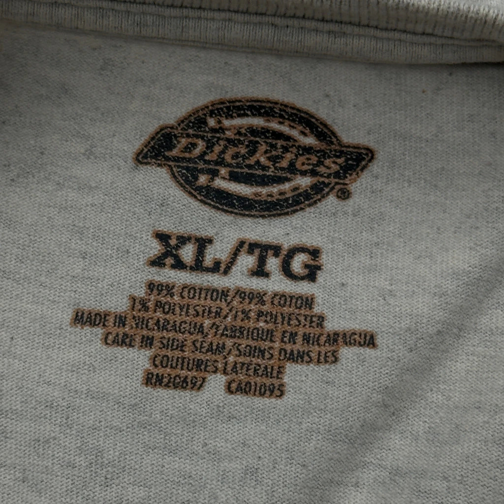 Dickies Long Sleeve T-Shirt - XL Grey Cotton - Image 3