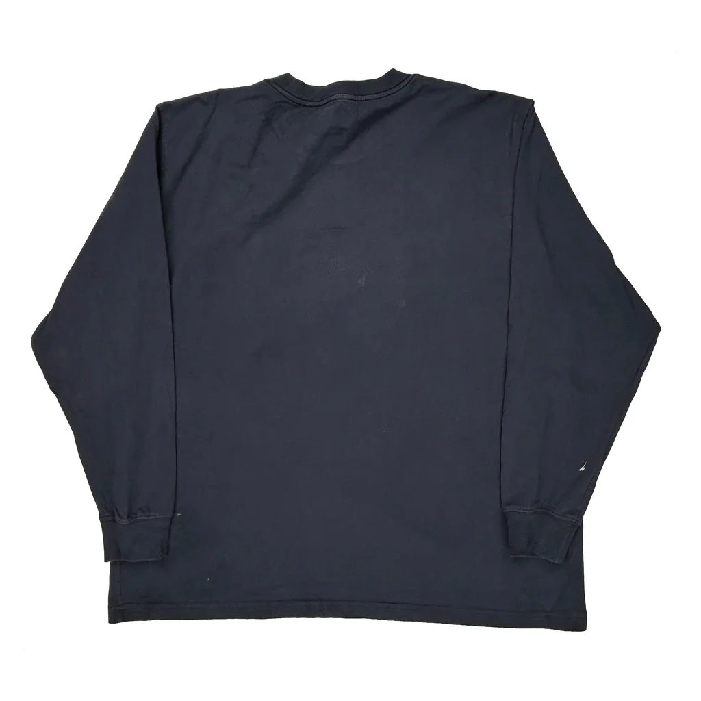Dickies Long Sleeve T-Shirt - 2XL Navy Cotton - Image 2